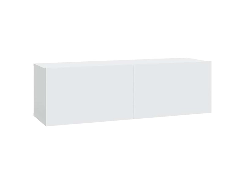  Ensemble de meubles tv - banc tv - meuble de rangement 6 pcs blanc bois d'ingénierie  - Conforama D