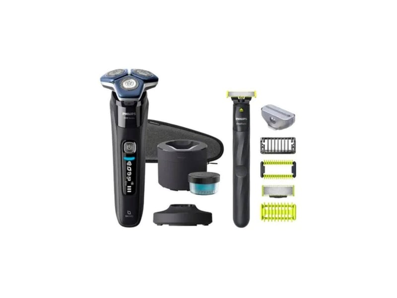  Rasoir electrique rotatif wet dry series 7000 s788678 noir 3 lames 60 min etanche AAAJA06762 - Conforama A