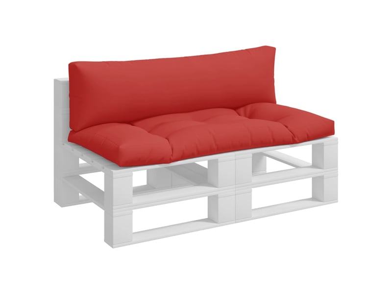  Lot de 2 coussins de palette, coussins de canapé rouge tissu cf59617  - Conforama C