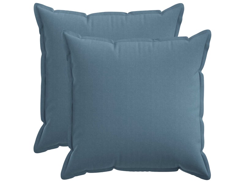  Lot de 2 housses de coussin houten bleu denim 80 x 80 cm cf49506  - Conforama B