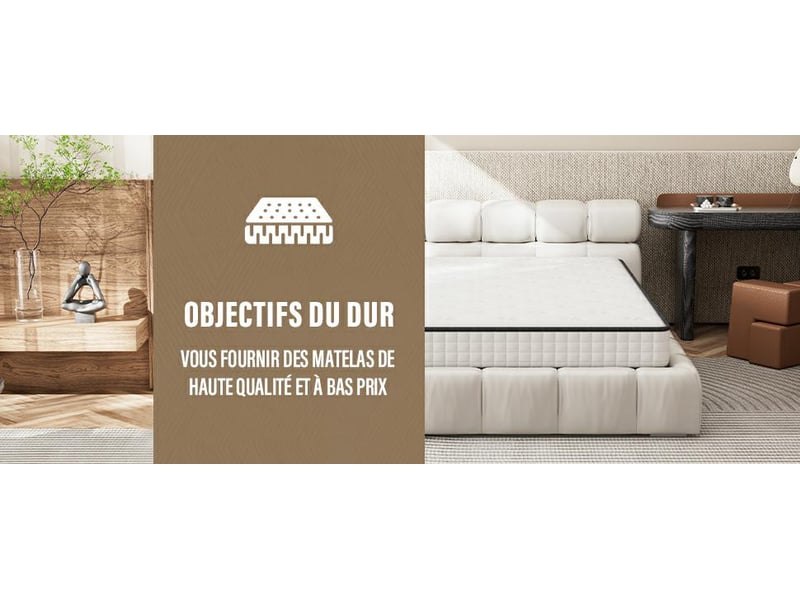  Matelas en mousse à mémoire de forme 140x200 cm, 16 cm  - Conforama C