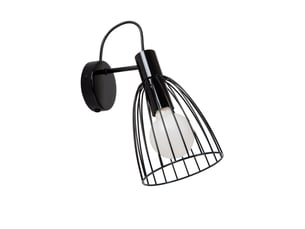Applique murale 1xe27 40w dimmable métal noir - lucide - macarons