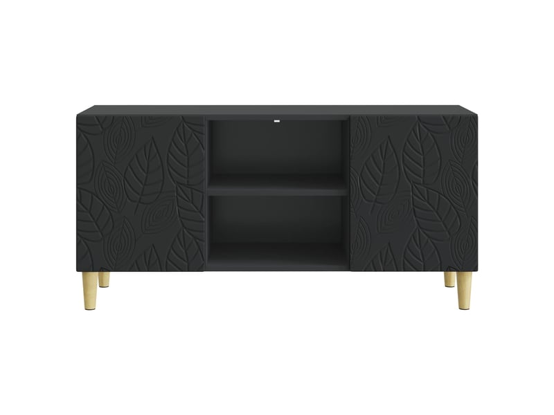  Meuble tv - banc tv - meuble de rangement 102 x 34,5 x 50 cm noir bois d'ingénierie  - Conforama E