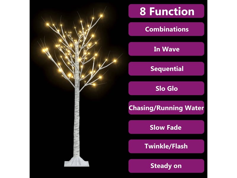  Sapin de noël, arbre de noël 128 led blanc chaud saule 1,2 m int et ext  - Conforama C