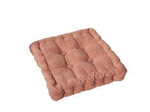Lot de 2 coussins de chaise avec rubans – 40x40 cm, brun