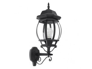 Applique extérieure classique fabrilamp caelum noir, 1 x e27, ip44, 54 x 19 x 28 cm