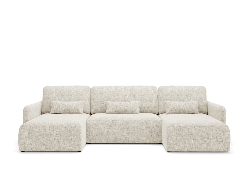 Canapé d'angle convertible livello u beige - Conforama A