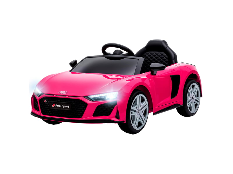 Voiture électrique pour enfants audi r8 12v avec télécommande rose - Conforama B