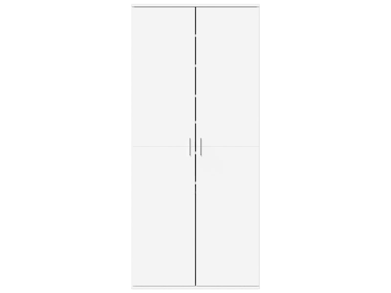  Meuble à chaussure | armoire à chaussures blanc 80x39x178 cm bois d'ingénierie  - Conforama C