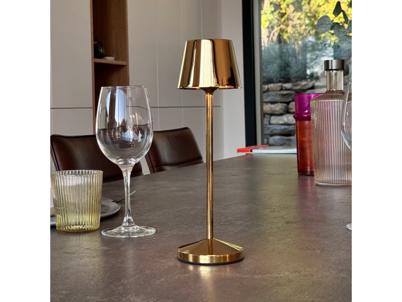  9 lampes de table emily doré + base de chargement  - Conforama C