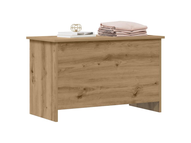 Coffre de rangement, boîte de rangement de rangement chêne artisanal 80x40x50 cm - Conforama C