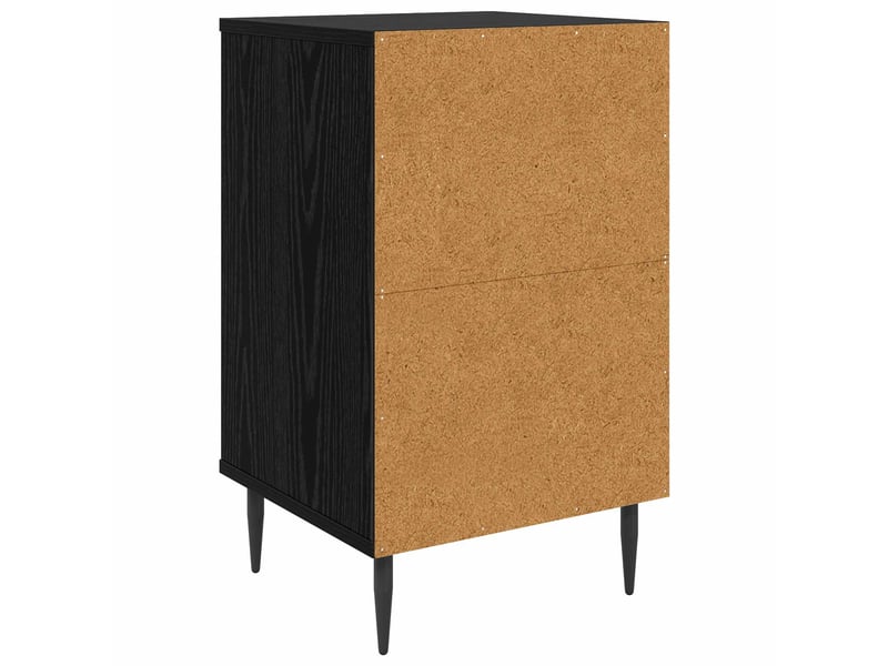  Table de chevet - cabinet de chevet - table de nuit elburg chêne noir 36 x 33 x 61 cm  - Conforama E