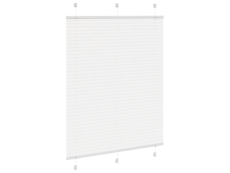  Store plissé, store de fenêtre blanc 110x100cm largeur du tissu 109,4cm polyester cf46728  - Conforama C