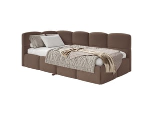 Lit 2 places 170x190 cm SELSEY Cloudy coloris marron