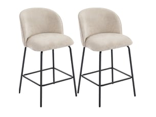 tabouret de bar  <strong>HAUSS SPOLE</strong>  - beige hauteur d'assise 68 cm vendu Par paire