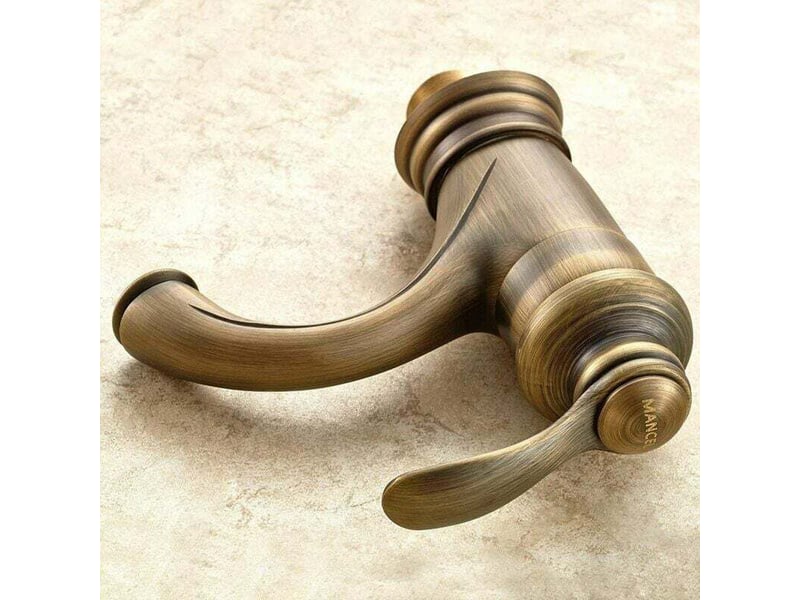  Robinet de lavabo en laiton massif pour eau chaude et froide – cartouche en céramique durable – économie d'eau PPL000877TBY - Conforama D