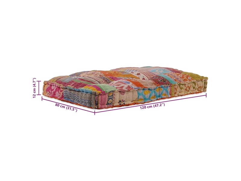  Coussin de canapé sur palette, coussin de chaise multicolore 120 x 80 x 12 cm cf54219  - Conforama E