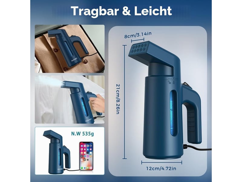  Défroisseur vapeur 700 w, chauffe rapide en 40 s, réservoir 180 ml, débit vapeur 25 gmin  - Conforama E