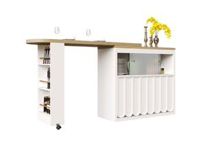 Bar coloris blanc MEUBLIV  - 205 cm