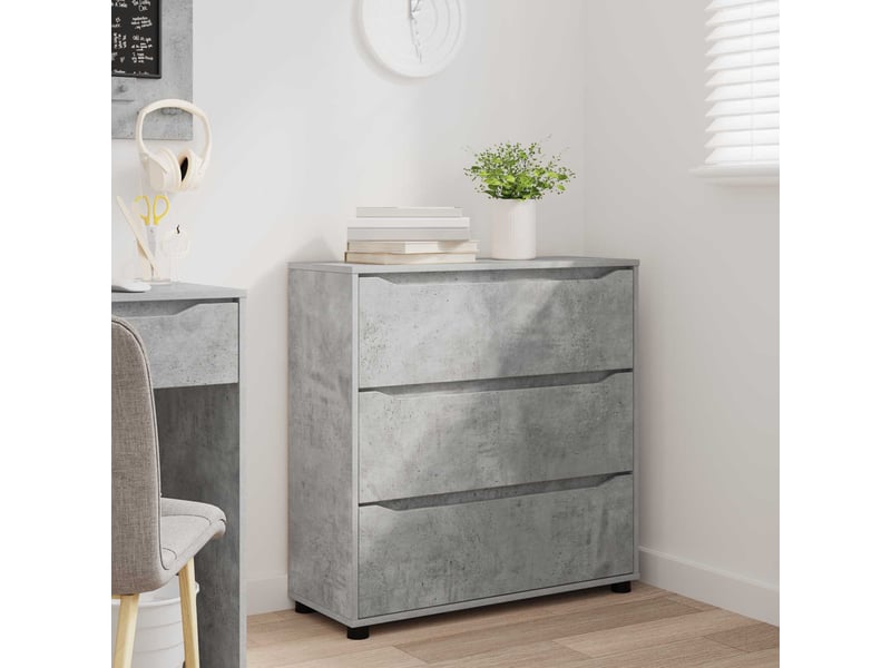  Armoire de rangement, commode de rangement 80 x 31 x 81 cm bois d'ingénierie shl294  - Conforama E
