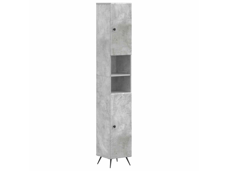 Ensemble de 2 meubles de salle de bain breda gris béton cf63095 - Conforama D