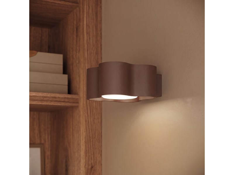  Plafonnier ovio 1 brun gx53 aluminium moderne 6x12x12cm SL.3375 - Conforama D