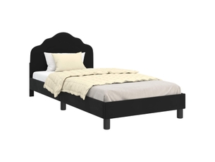 Lit simple 90x190 cm    coloris noir
