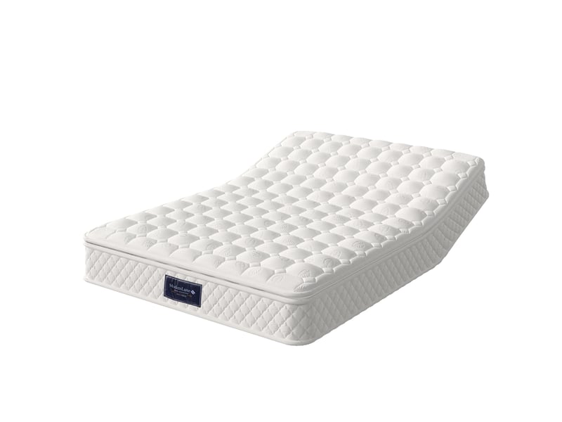  Matelas 140x200 cm à ressorts ensachés et mousse, 7 zones, h3, blanc  - Conforama A