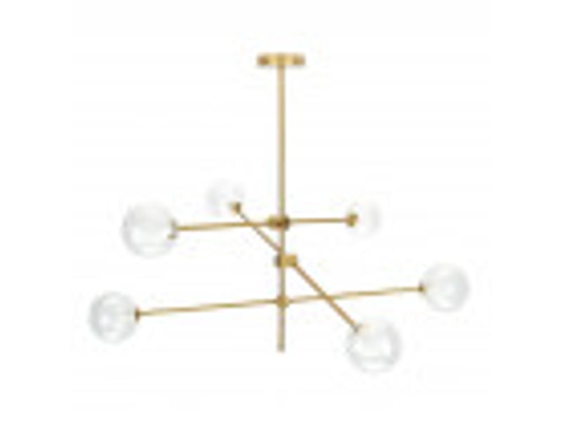  Lampe moderne fabrilamp jerusalen 6 lumières g9 bronce 154656012 - Conforama B