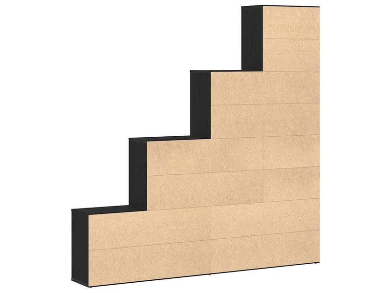  Bibliothèque 6 niveaux, armoire à livres 155 x 24 x 160 cm bois d'ingénierie  - Conforama E