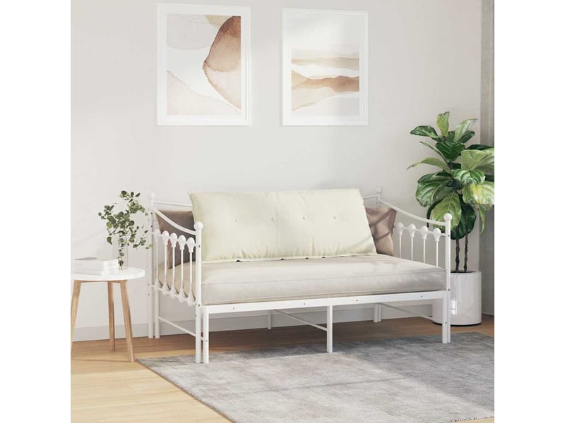 Coussin de dos, coussin de dossier crème 120 x 50 cm tissu en velours côtelé cf54613 - Conforama D