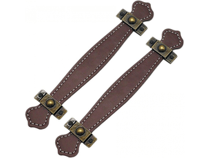 2 pièces de 128 cm de poignée de cuir pour tiroir vintage pour valise, poignée de cuir pratique, poignées pour tiroirs, armoires, portes, marron clair