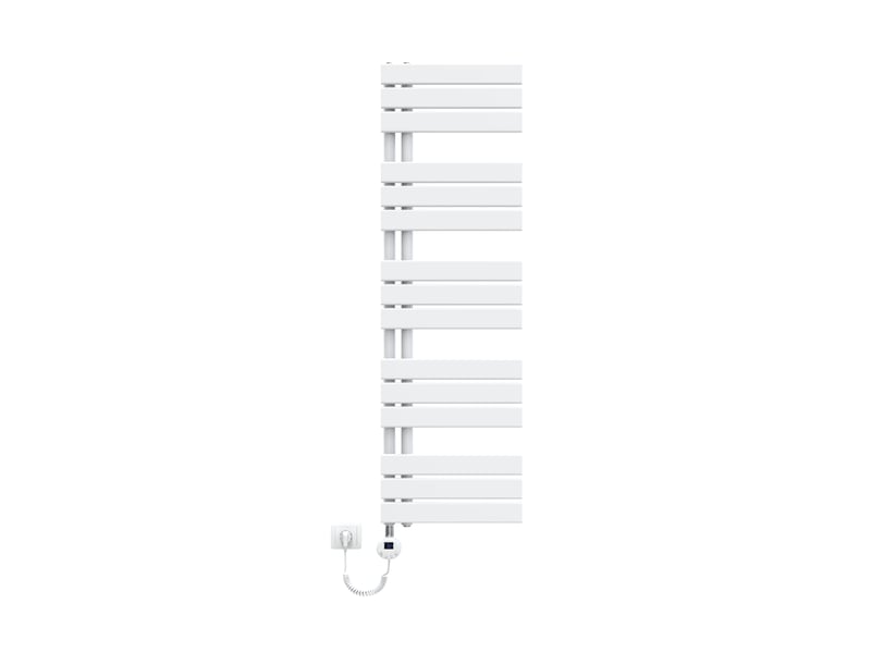  Emke radiateur sèche-serviettes électrique 1320x400 mm, blanc 600w, wifi, modes intelligents, détection fenêtre  - Conforama A