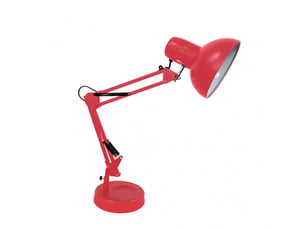 Lampe de bureau fabrilamp rutilo rouge 1 x e27 articulée 57x39x15 cm