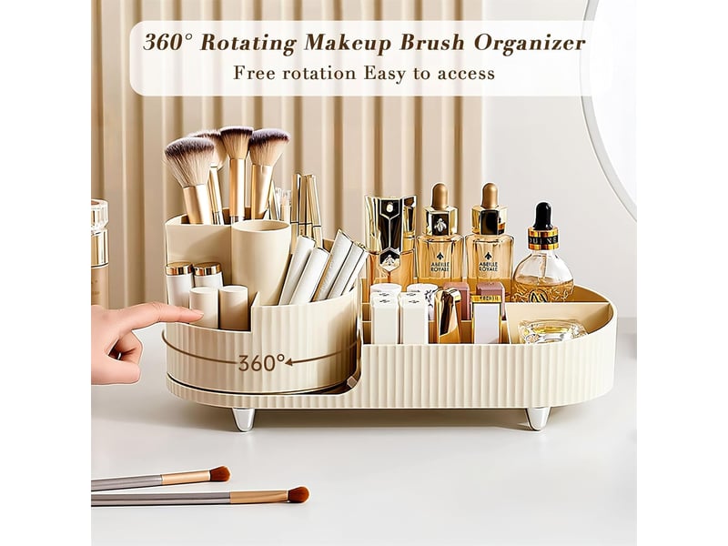  Organisateur présentoir cosmétique rotatif – pour coiffeuse et salle de bain  - Conforama D