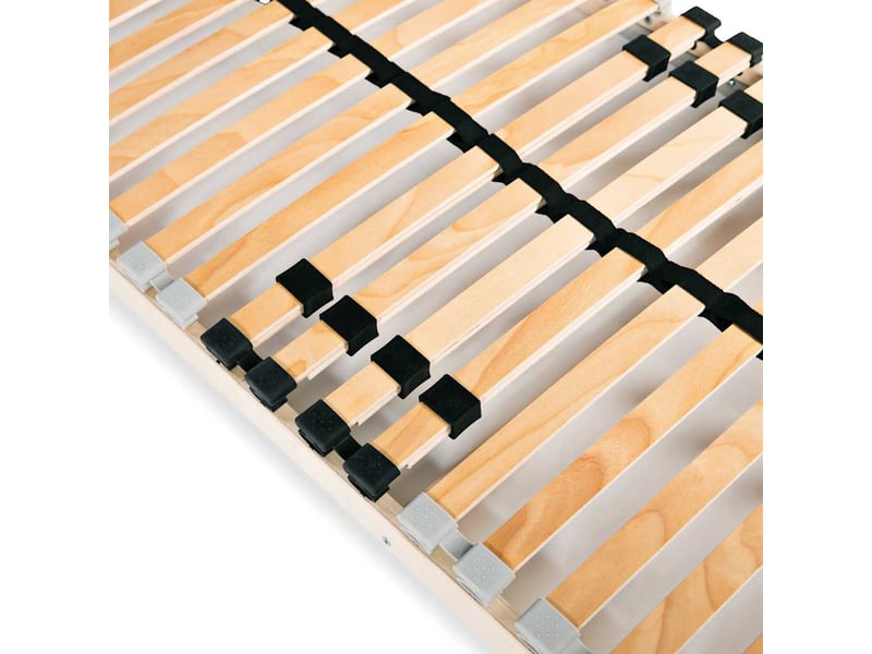  Lit simple- lit adulte -  sommier à lattes sans matelas avec 28 lattes 7 zones 80x200 cm  - Conforama C