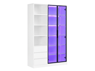 Vitrine coloris blanc    - 100 cmx160 cm