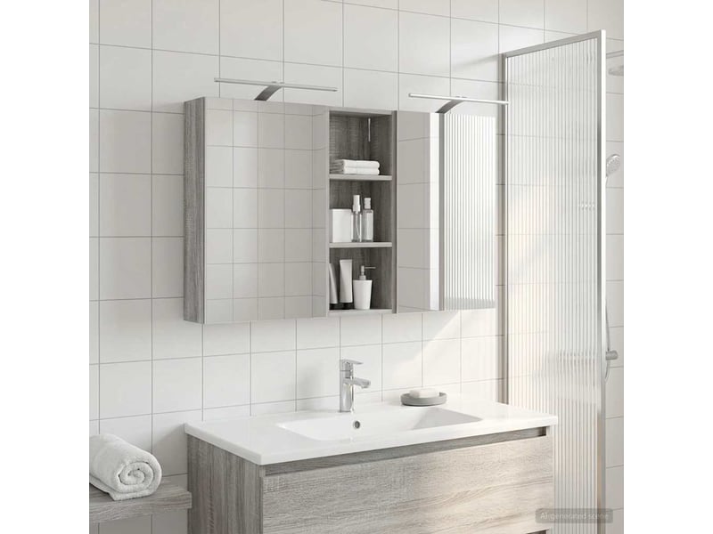  Ensemble de meubles de salle de bain 3 pcs 130x14.5x70 cm shl6616  - Conforama B