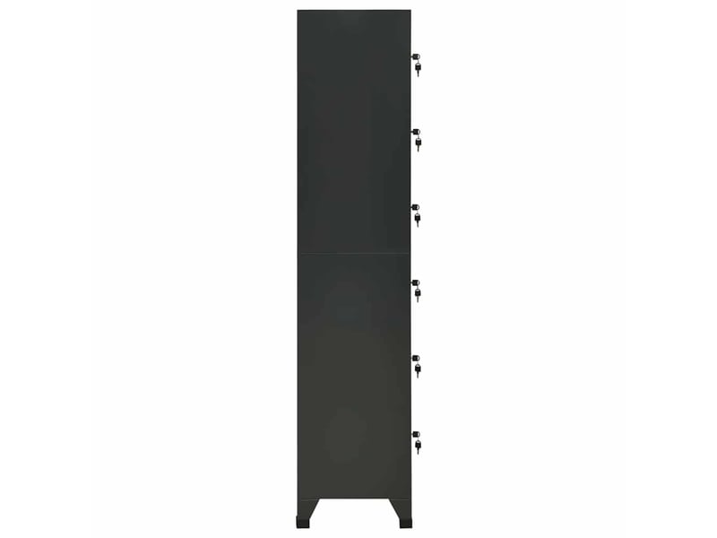  Armoire à casier, rangement de bureau anthracite 38x40x180 cm acier  - Conforama C