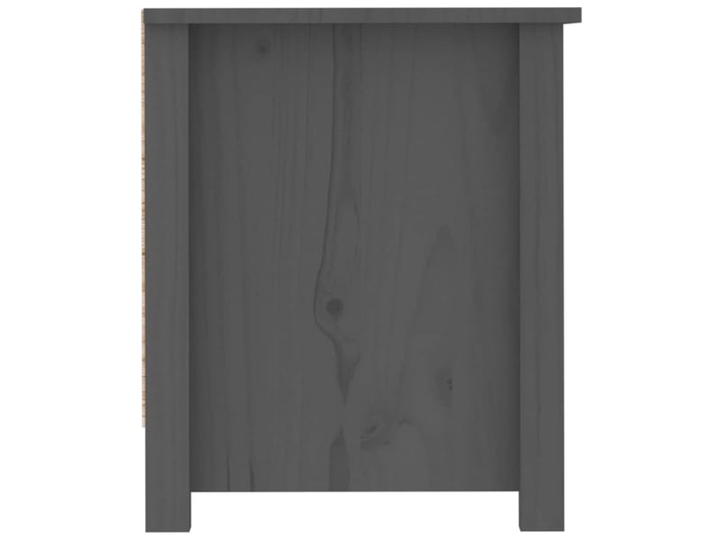  Meuble à chaussure, armoire à chaussures gris 110x38x45,5 cm bois de pin massif  - Conforama E