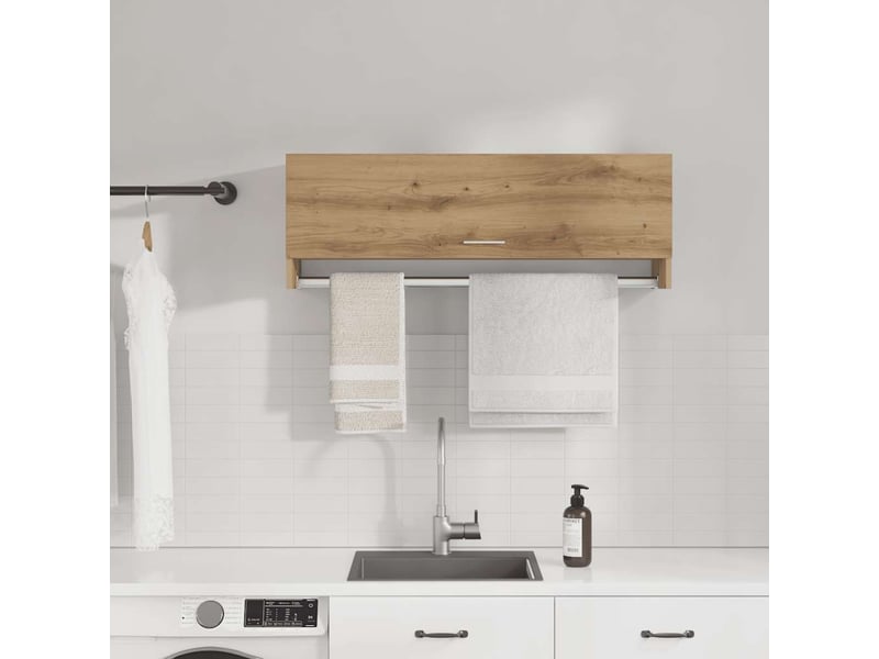  Garde-robe chambre, armoire de rangement chêne artisanal 100x32,5x35 cm bois d'ingénierie  - Conforama B