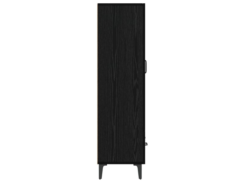  Buffet - haut armoire chêne noir 70 x 31 x 115 cm bois d'ingénierie  - Conforama E