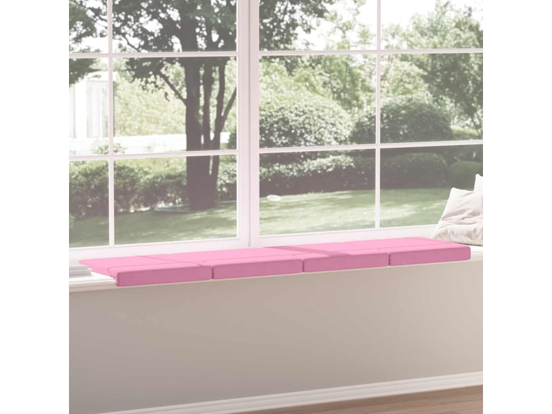  Lot de 4 coussins de banc, coussins d'assise, coussins pour chaisecanapé tissu rose profondeur 35 cm cf52588  - Conforama D