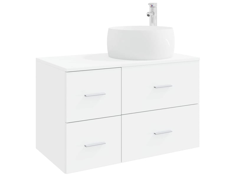  Ensemble de mobilier de salle de bain 2 pc blanc cf63984  - Conforama A