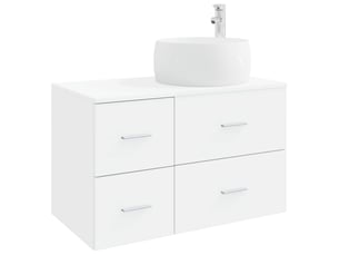 Ensemble de mobilier de salle de bain 2 pc blanc cf63984