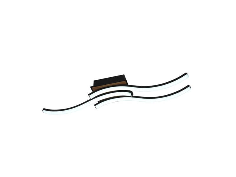  Fabrilamp murray, plafonnier, moderne, led, 48 w, 5280 lm, 3000-4000-6500 k, noirmadera, 9.5 x 62 x 11 cm 244584888 - Conforama A
