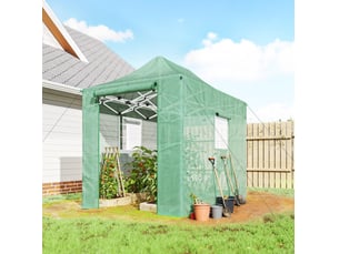 Serre de jardin 295x200x270 cm pliable verte