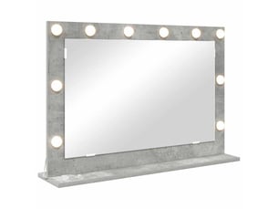 Miroir rectangulaire à fixer coloris gris <strong></strong>  <strong></strong> - 80 cm x 55 cm
