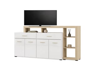 Buffet 4 porte(s)  2 tiroir(s) DMORA Dovad - 189 cm coloris blanc 