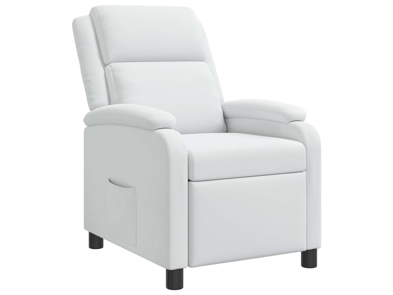  Vidaxl fauteuil inclinable blanc tissu  - Conforama A